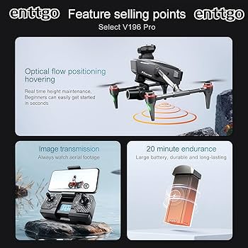ビデオドローン Amazon.com: AOTULIGHT V196 Drones with Camera 4K HDR Videos